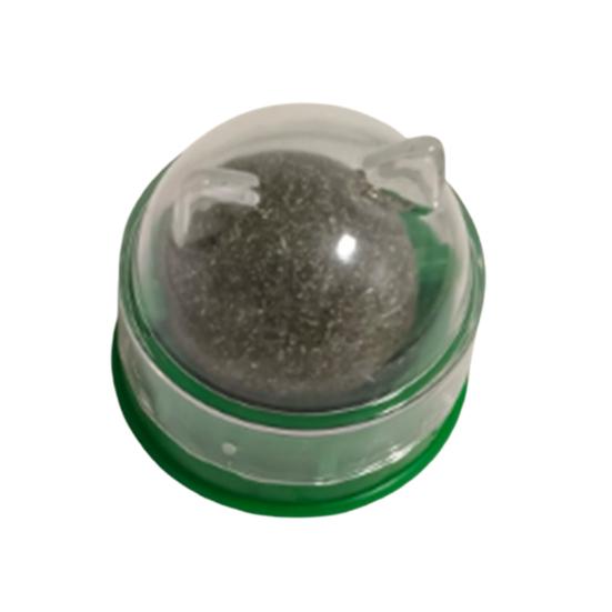 2Pcs Catnip Cat Lick Balls Rotating Catnip Ball Cat Toy Safe Healthy Kitten Chew Toy with Adhesive for Wall or Floor Cats Licking Chewing Play