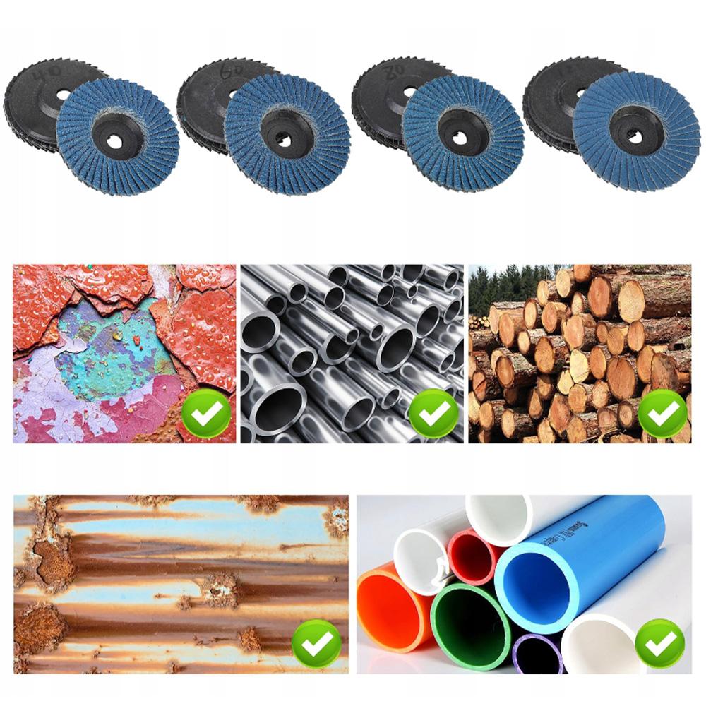 8szt TARCZA LISTKOWA LAMELKA 76 MM DO SZLIFOWANIA METALU DREWNA ŚCIERNA