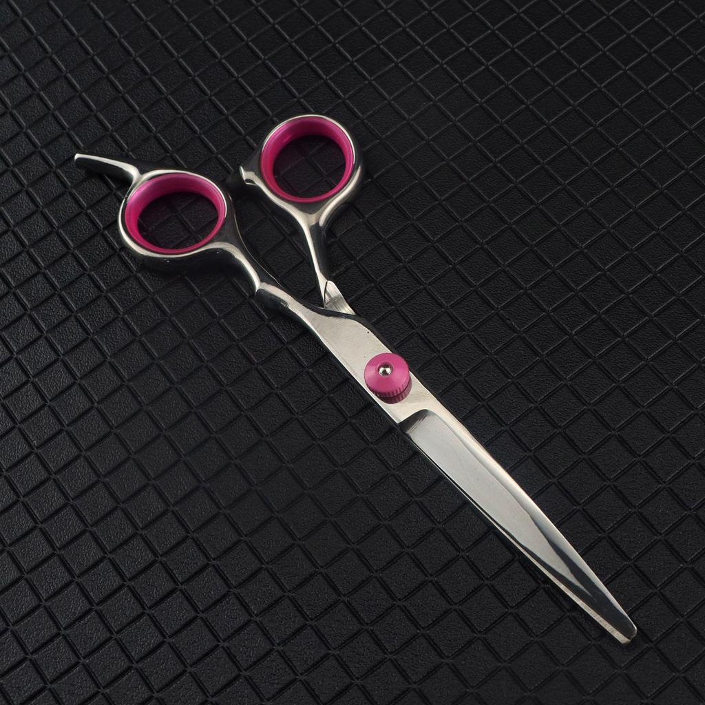 6.0-Inch Color Hairdressing Scissors Set: High Screw, Straight, Serrated, Thinning Scissors