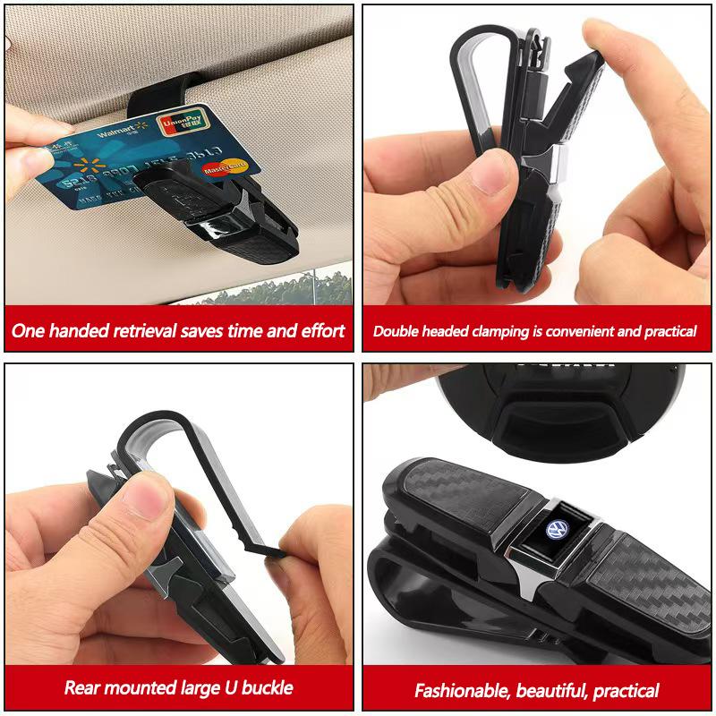 Für VW Volkswagen Jetta MK5 Golf Auto Brillenclip Sonnenblende Brillen Sonnenbrillen Halter Auto Zubehör Für Volkswagen VW RLine