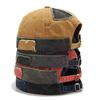 Casual Retro Brimless Hat Vintage Adjustable Melon Docker Cap Rolled Cuff Hip Hop Skullcap Summer Spring