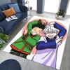 1pc Anime Cartoon Design Office Chair Mat - Inuyasha and Kagome Heart Shape Decorative Rug for Home Office, Festival Gift, Suitable for Offices, Livin