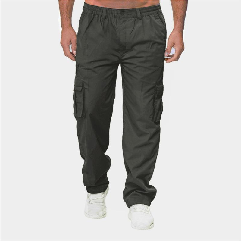 Men's Casual Multi Pocket Loose Straight Leg Workwear Pants Outdoor Pants Fitness Pants Trousers Men’s