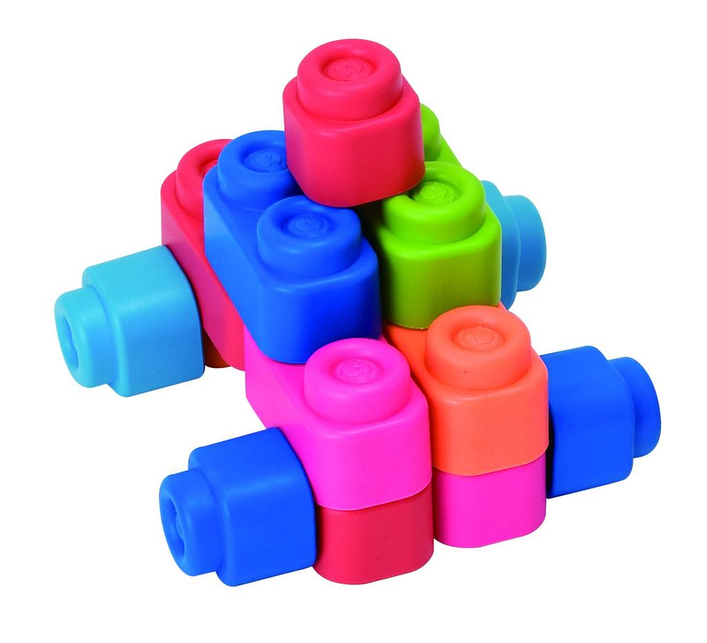 Clemmy Baby Clemmy erste Lernbausteine 20 Stück Softbaustein Basisset Box 156157 Babyfreundlich