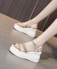 Footwear Wedges Heel Women's Shoes Diamond Sandals for Woman Wedge with Platform Waterproof Summer 2024 Super-high Outdoor Black