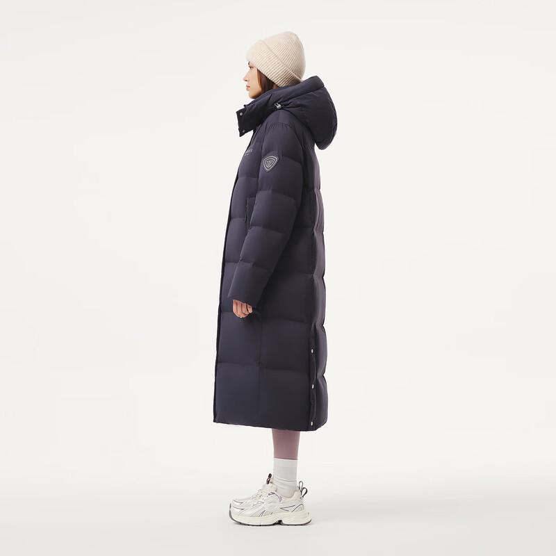 Tambor Women's Long Detachable Hood Relaxed Fit Down Jacket