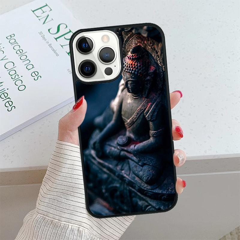 Buddha Statue Phone Case cover For iPhone 17 Air 15 16 16e 14 13 Pro Max Coque 12 11 Pro Max For Apple PLUS fundas shell