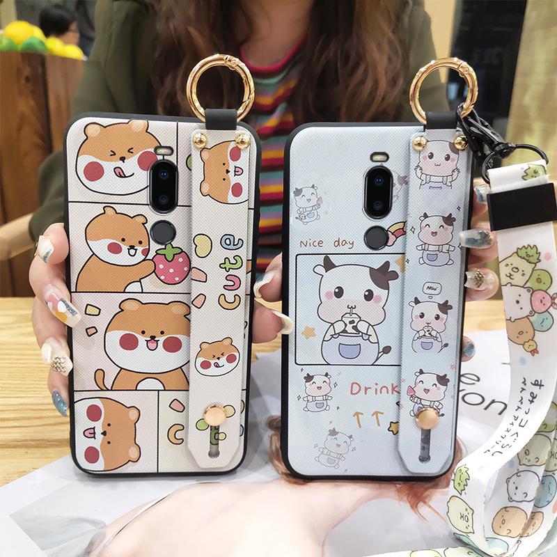 Dirt-resistant Durable Phone Case For Meizu M8/V8 Pro Anti-dust Cute Soft Case Kickstand Silicone Anti-knock Shockproof