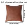 Detachable Ice Mat Pillow Covers Solid Color Lumbar Cushion Cover Decorative Pillowcase  Home Decor