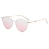 Korean Style Sun Glasses For Women Round Shape UV Ray Blocking For Ladies' Sun Glasses Travelling Hiking Outdoor Use Sunglass