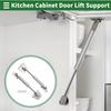Motoforti Universal Lift Support Strut Gas Springs 6 inch/155mm 7lb/30N/3kg Carbon Steel Silver Tone Set of 2