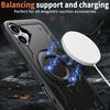 For iPhone 16 Case Compatible with MagSafe Military Protection PC+TPU Kickstand Phone Cover