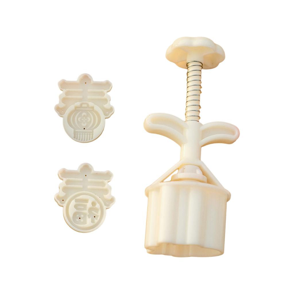 Traditional Pastry Mold Mooncake Molds Plastic Dessert Moulds Spring Festival Character Mold Suitable for Festive Treats