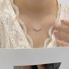 Hollow Lace Wings, Water Drop Diamond Necklace, Elegant and Popular Style, Clavicle Chain, Super Immortal Clavicle Chain