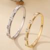 Light Luxury Inlaid Zircon Palace Style Bracelet with Luxurious Texture, High-end Bracelet for Women