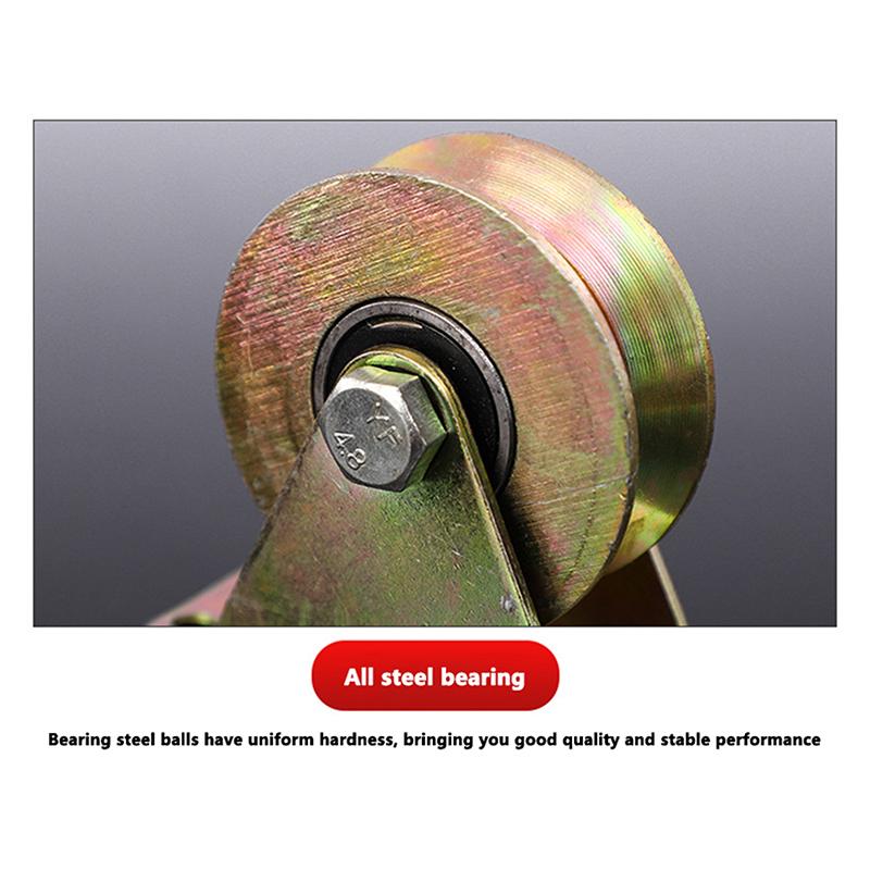 4Pcs V Shaped Plating Color Track Wheel Bearing Home Hardware Rigid Caster V Groove Wheel For Sliding Door Rollers