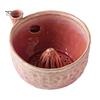 Vegetable Cleaning Basin Ceramic Berry Washing Bowl with Drainage Hole, 360 Degree Self Strawberry Tool Rinsing Fruit Rinse Bowl, Fresh Strainer