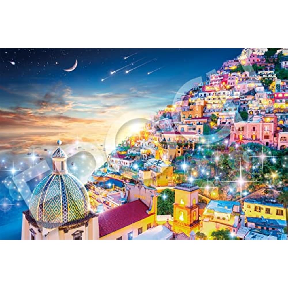 Epoch 1000 Piece Jigsaw Puzzle Overseas Scenery, Mystic View, Sparkling Amalfi Coast (50 x 75 cm)...