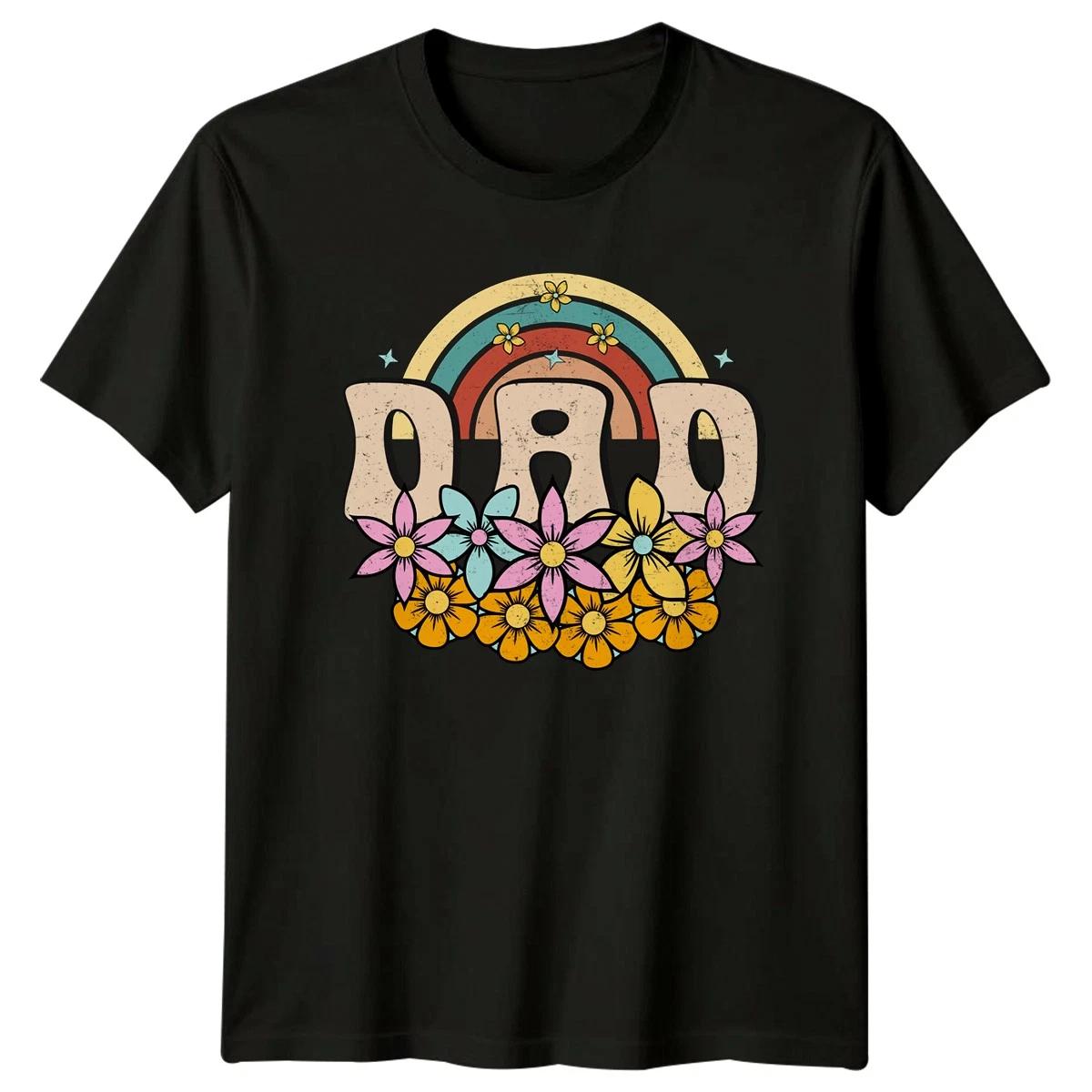 Dad Mens T-Shirt Retro Floral Fathers Day Fathers Day Gift For Him XXXL