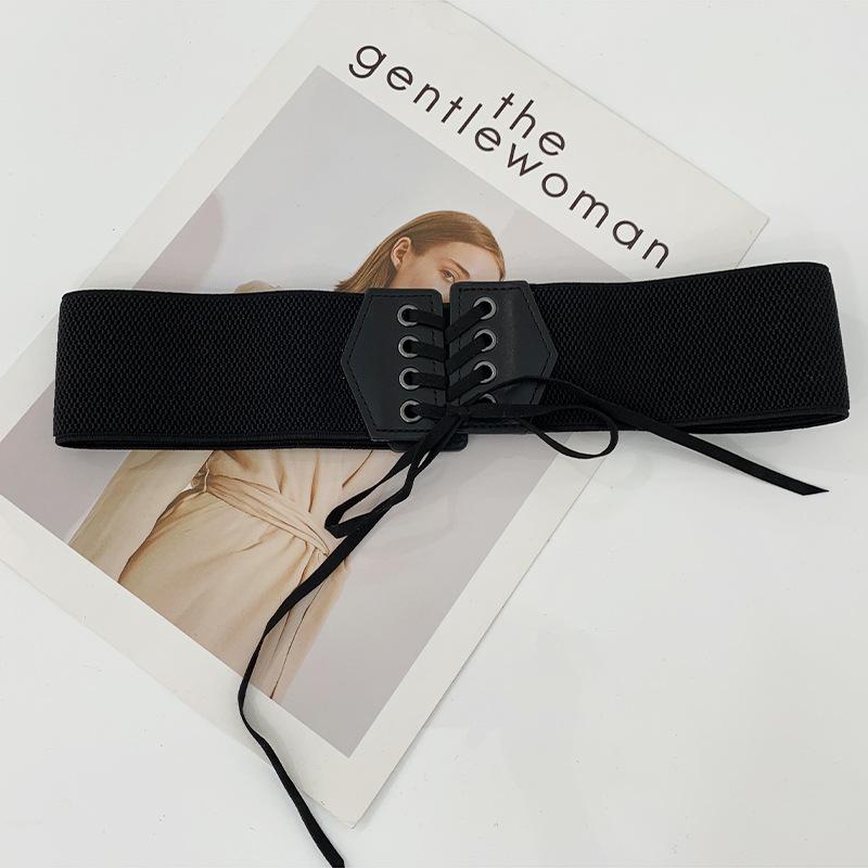 

Versatile Black Elastic Waist Cinch Belt For Women Perfect For Any Outfit Style 63cm
