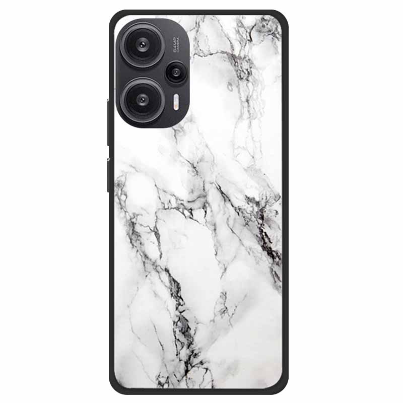 For Xiaomi Poco F5 5G F5Pro Case Luxury Tempered Glass Soft Bumper Phone Cover for POCO F5 Pro 2023 Fundas on PocoF5 Painted