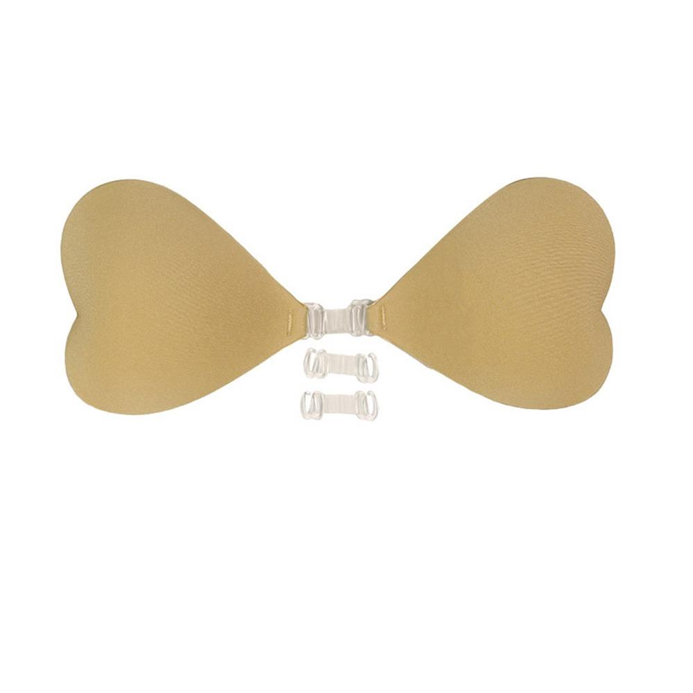 1PC Heart Shaped Adhesive Bra Invisible Breast Patch Women Wedding Dress With Small Breasts Gathered Breathable Breast Patch