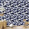 Navy and Light Gray Military Camouflage Wallpaper 50x1000