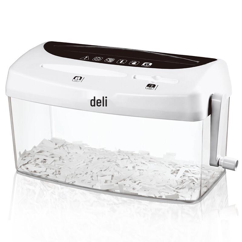 Deli 9935 Manual Desktop Paper Shredder CN Plug (adapter Included)