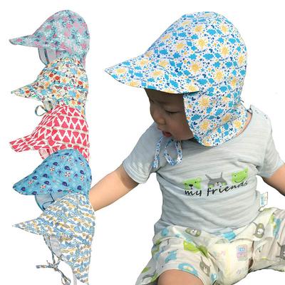 Baby-Sonnenschutz-Mütze, verstellbare Sommer-Babymütze für Jungen und Mädchen, Kinder-Mütze