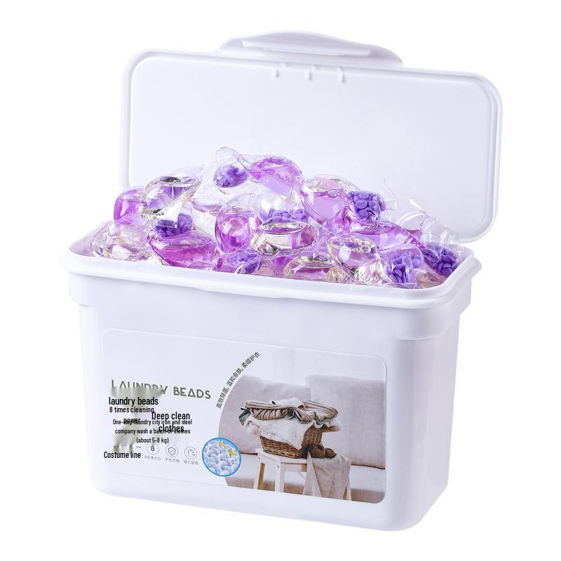 3-in-1 Laundry Detergent Sachet with Durable Fragrance Beads, Sample Size in Divided Bottle