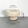 Beige Travertine Natural Stone Handmade Durable Candle Holder Home Wedding Easter Christmas Valentine's Day Decor Irregular
