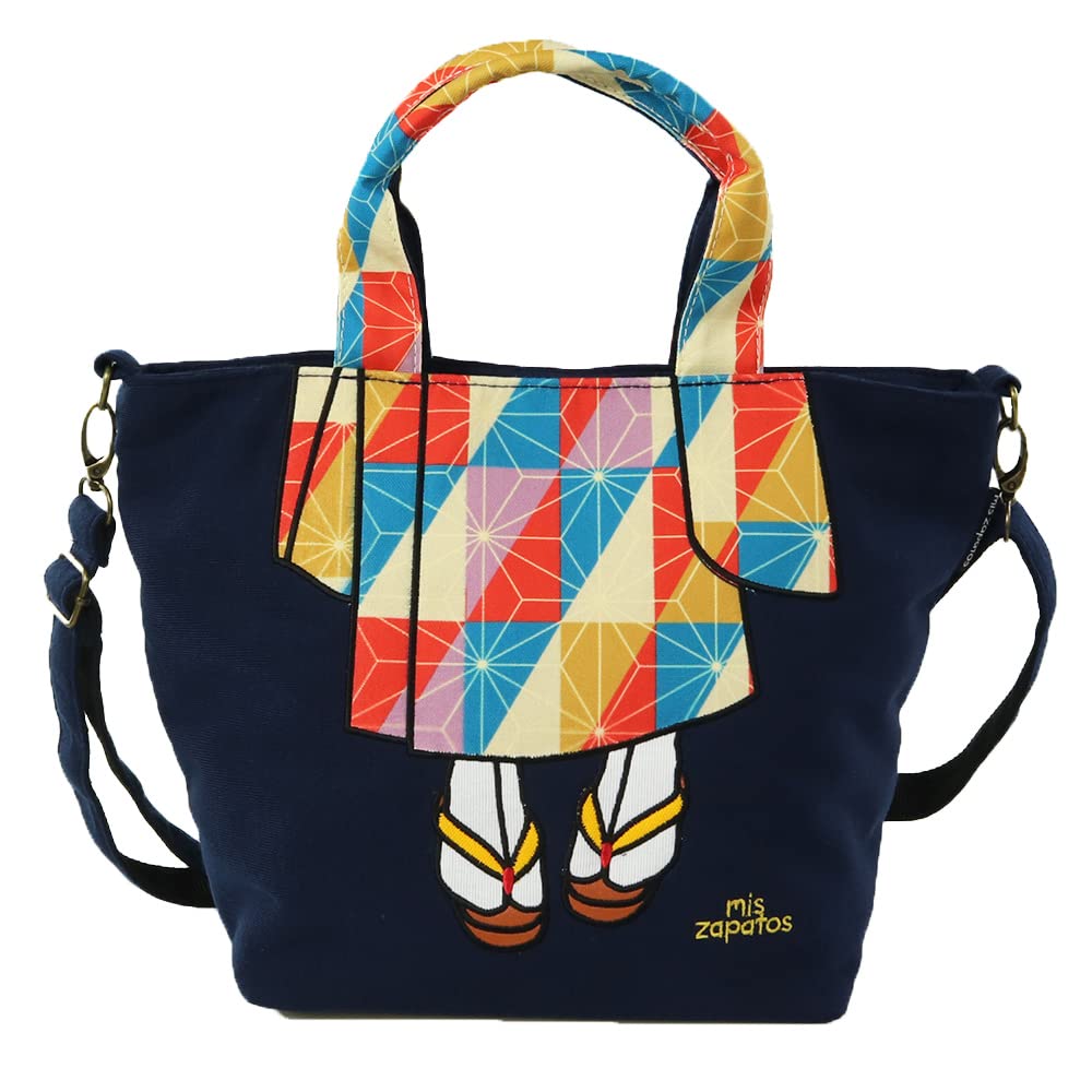 

Shoulder bag Kimono mini shoulder bag B5 size Navy [Missapat] B-7300 B-7300NV Темно-синій
