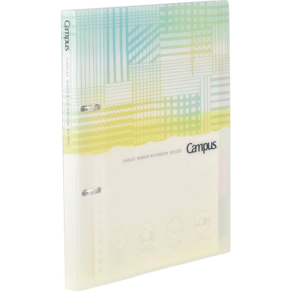 

KOKUYO Loose Leaf Binder Campus B5 2 Holes 100 Sheets Limited Pastel Shape Check Le-PP358-L2-2