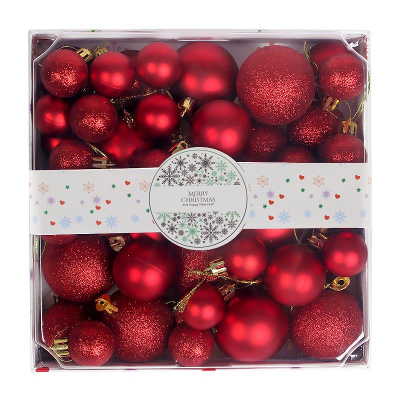 Irregular Electroplated Christmas Ball Ornaments: Painted Hanging Tree Decorations with Gift Box