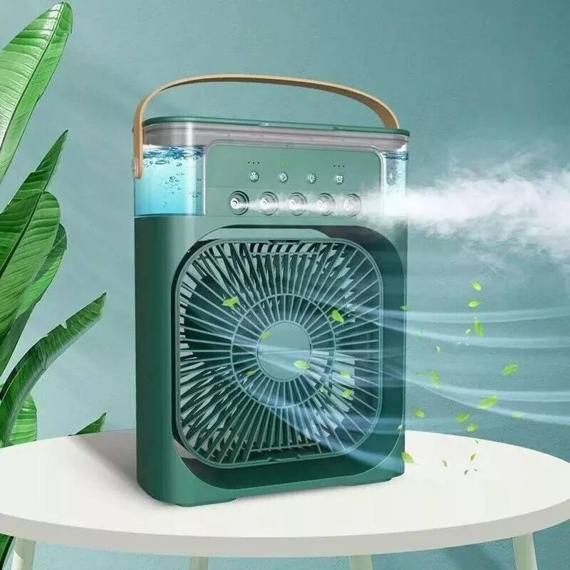 Mini Desktop Cooling Fan With Mist Spray Usb Powered Quiet Portable Air Conditioner For Dorm Room And Office In Five Colors