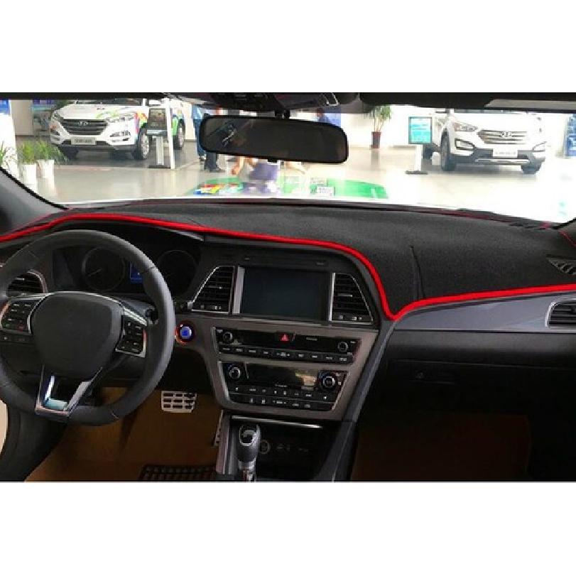 Fit For Hyundai Sonata 16-18 Dashboard Cover Dashmat Dash Mat Pad Sun Shade Red