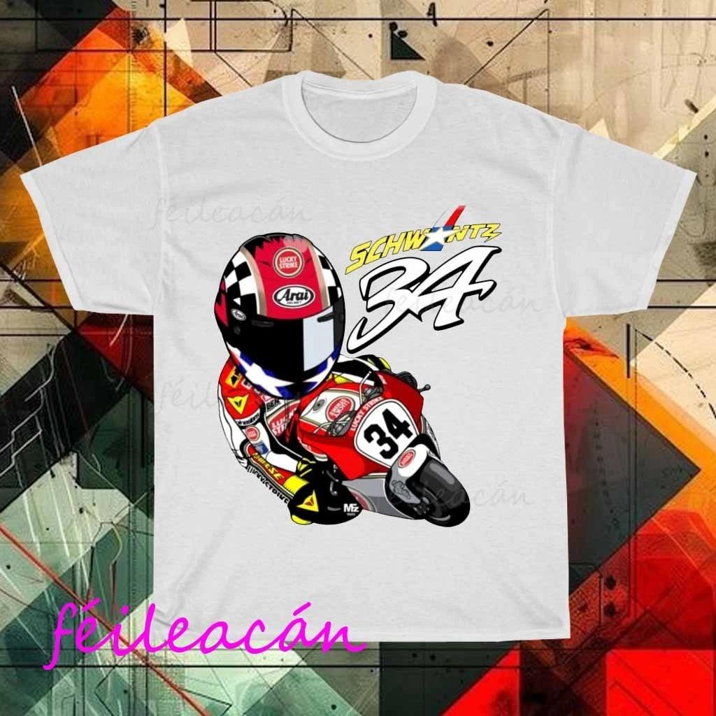 Brand New Kevin Schwantz 34 Logo American T-Shirt Funny Size S to 5XL 4XL