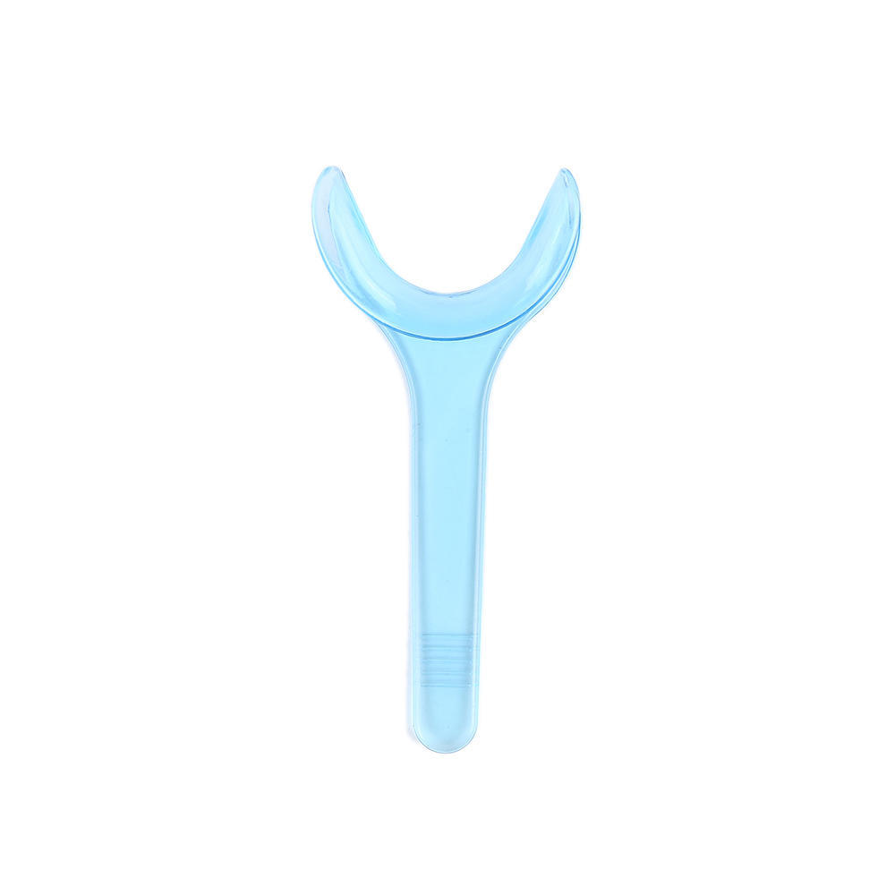 2 Retrattori Labbra/Guance Intraorali Dentali A T - Trasparenti Blu - Taglie S E L