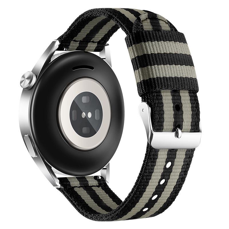 

17мм 19мм 20мм тканинний нейлоновий ремінець для годинника SWATCH Браслет Заміна браслета Жіночий чоловічий годинник Спортивний годинник Аксесуари Ремінець 19mm сірий/срібний