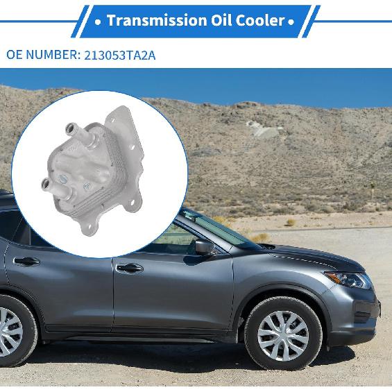 1 Pc Engine Oil Cooler for Nissan Rogue 2014-2020,for Nissan Altima 2013-2018 Aluminum Alloy Transmission Oil Cooler Trans Cooler with O-ring Seals