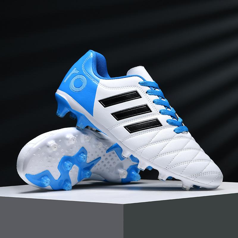 New low-top football shoes men and women children broken nails tf leather foot students AG long nails competition sports football shoes