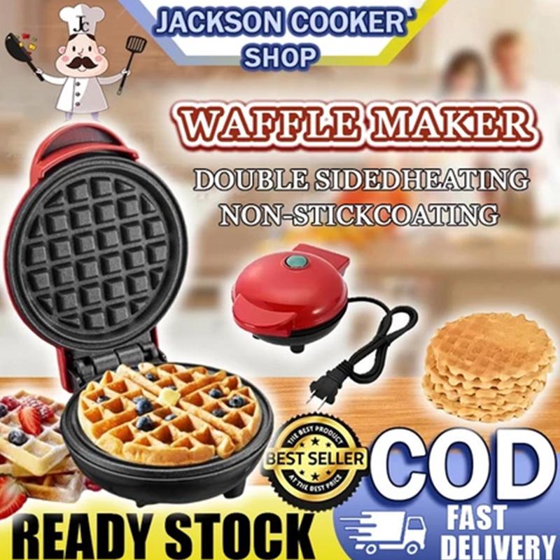 US-Stecker Tragbarer Mini Elektrischer Waffelmaker Antihaftbeschichtete Pfanne Leicht zu Reinigen Kinderfrühstück Toaster Maschine Eierkuchen Sandwich