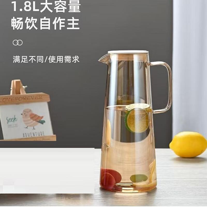 Heat-Resistant Borosilicate Glass Pitcher