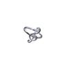 Beixi S925 Sterling Silver Musical Note Adjustable Ring with Zirconia Inlay