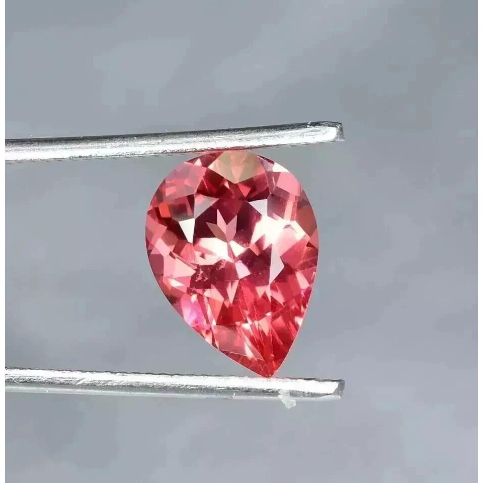 10+ Ct Natural Pink Morganite Awesome Pear Rare Certified Loose Gemstone