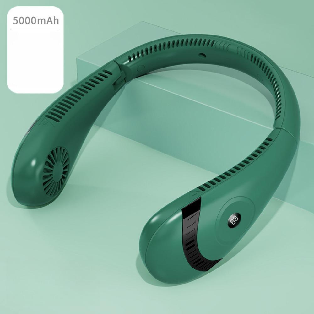 New Neckband Fan Foldable Summer Air Cooling Usb Rechargeable Bladeless Silent Neckband Fan for Sports Running ZH