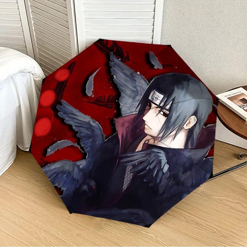 

1pc Ninja Theme [Automatic Folding Umbrella] Durable Iron Frame & Rod, Portable Folding, All Seasons, Home Travel Outdoor, Makes a Great Holiday Gift