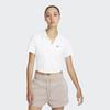Nike Einfarbiges Logo Poloshirt Kurzarm Damen Tops Weiß DV7885-100