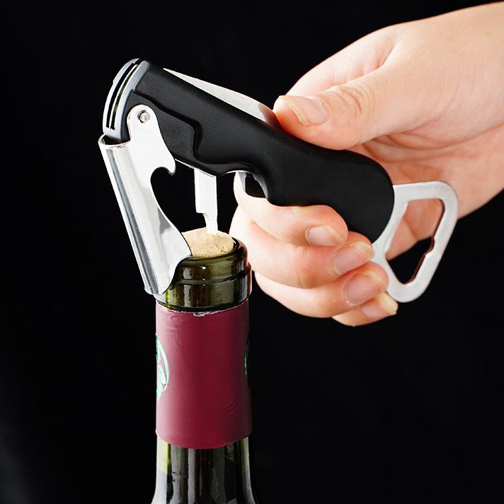 Multifunktionaler Flaschenöffner, kreativer Wein- und Bierflaschenöffner, 4-in-1-Weinöffner, Seepferdchen-Flaschenöffner, magische Waffe