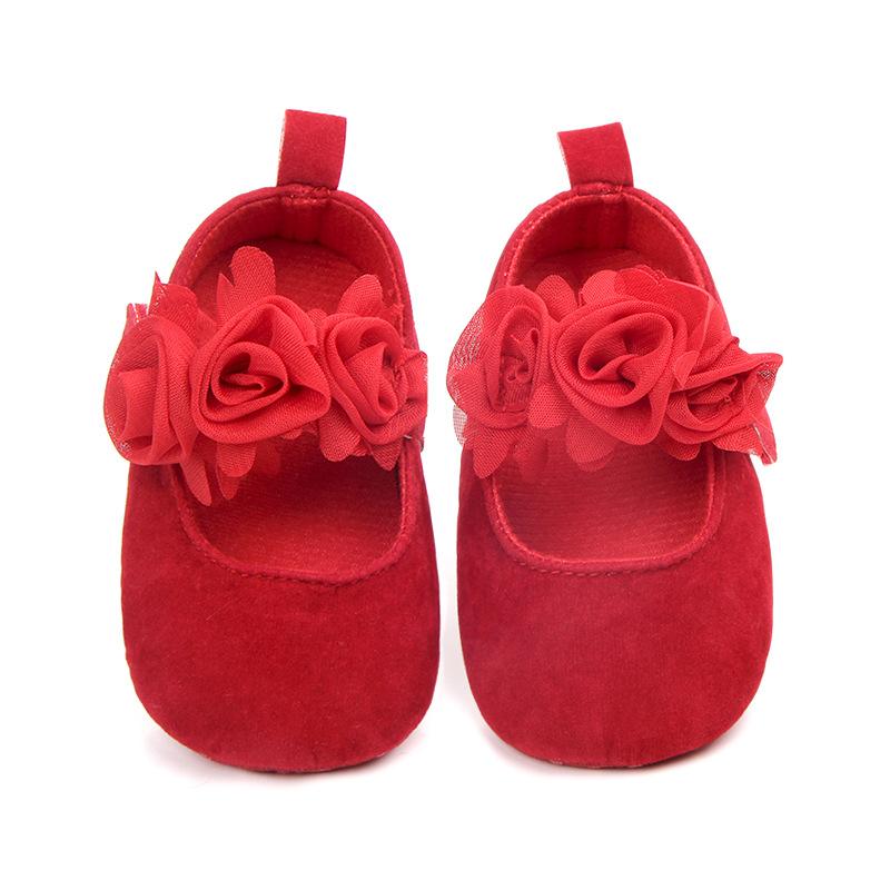 Babyschuhe Lauflernschuhe Blumenmuster Stoff Baumwollschuh Unisex Rutschfest Atmungsaktiv Weiche Sohle Kleinkind Krabbelschuh 0-18M